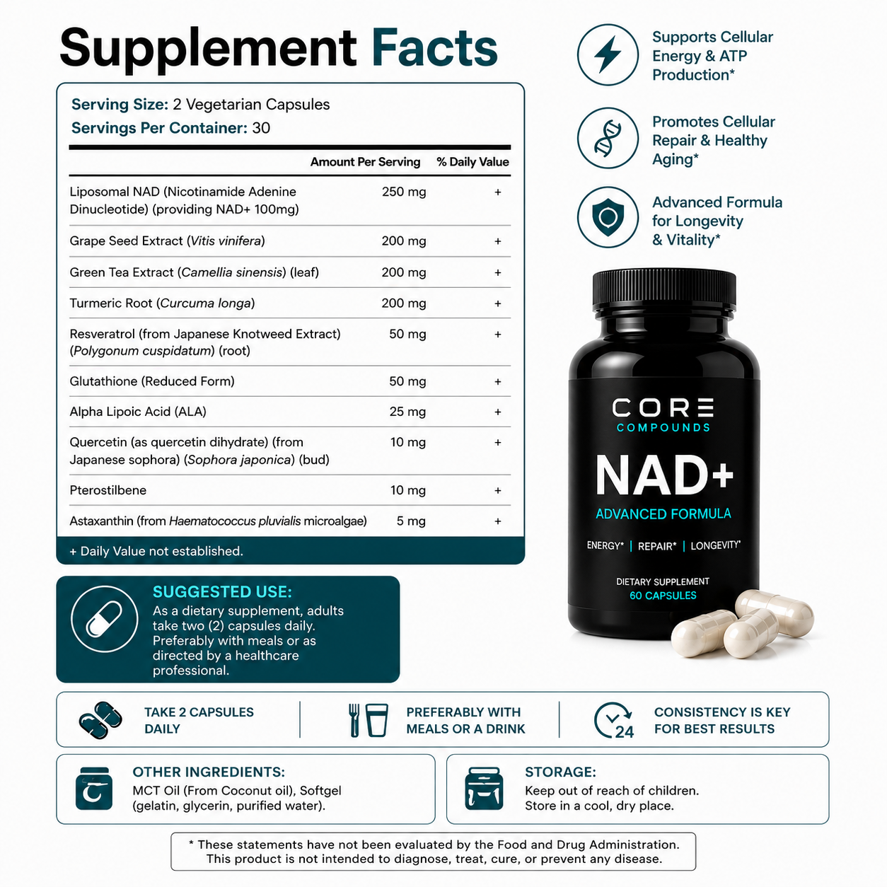 NAD+ Advanced Cellular Support